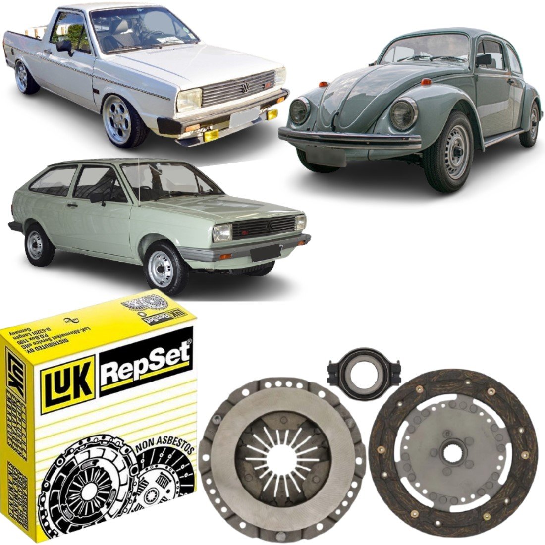 Kit Embreagem Luk Volkswagen Fusca Gol Bx Saveiro Bx Marques