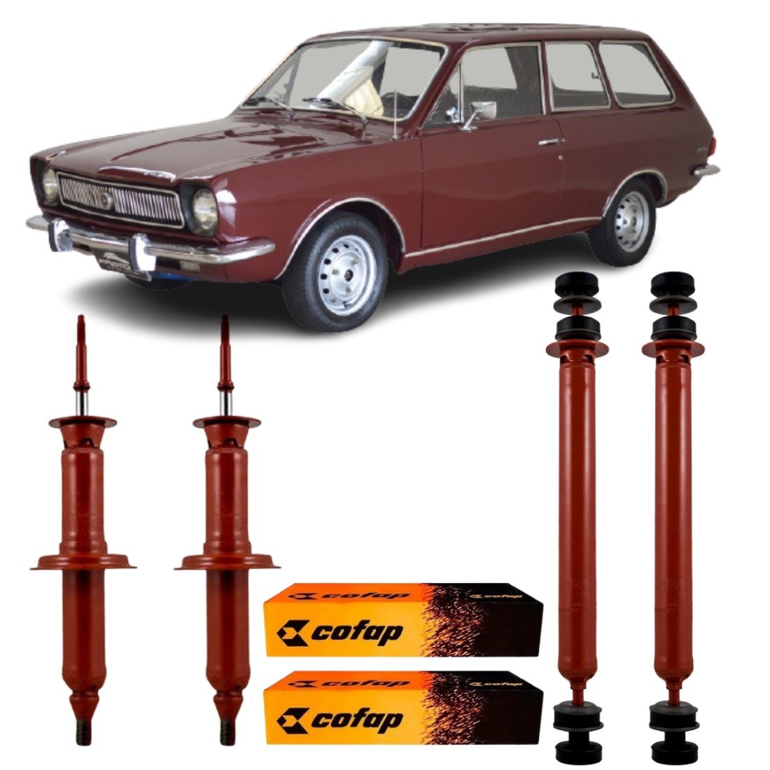 Amortecedor Dianteiro e Traseiro Cofap Ford Belina e Corcel 1970 a 1977