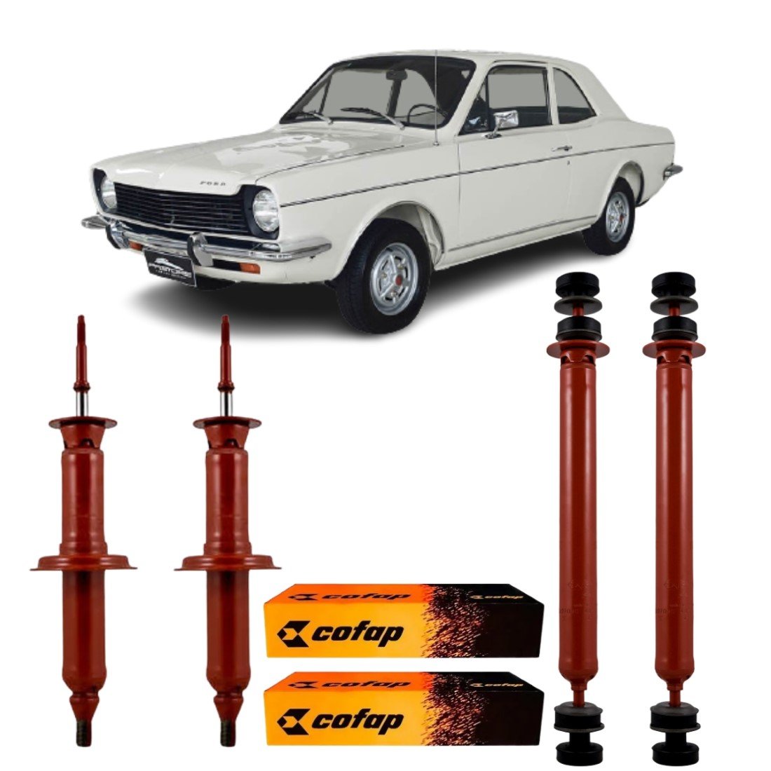 Amortecedor Dianteiro e Traseiro Cofap Ford Belina e Corcel 1970 a 1977