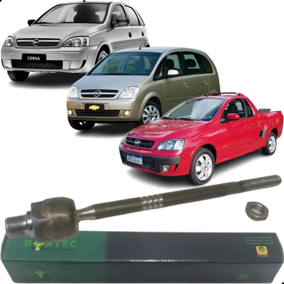 Barra Axial Bortec Gm Montana Meriva Corsa 2002 A 2012