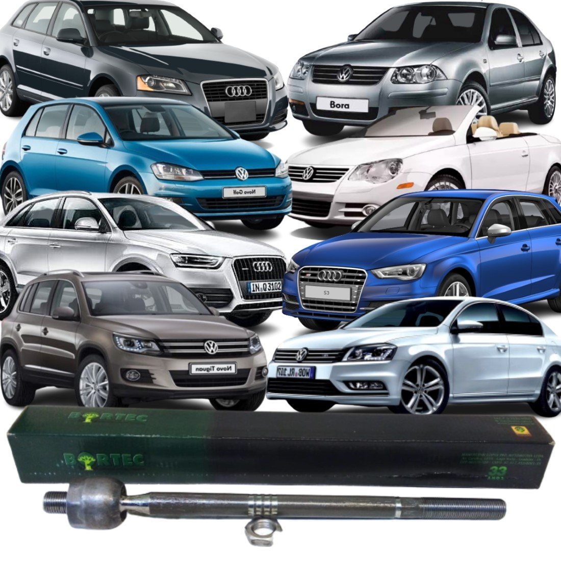 Barra Axial Para Audi A3 Q3 S3 Bora Tiguan Passat Golf Eos Marques 
