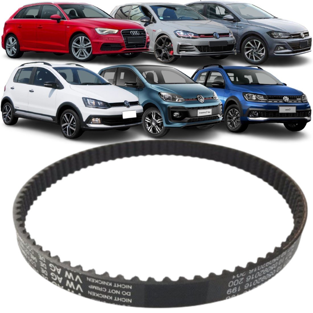 Correia Volkswagen Original Golf Polo Gol Saveiro Msi Tsi