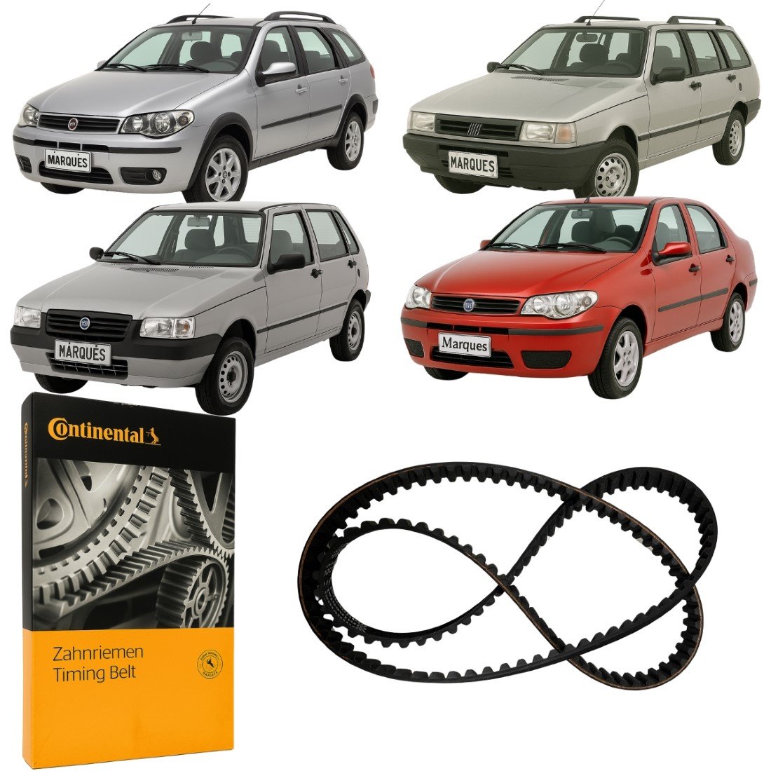 Correia Dentada Original Contitech Para Fiat Elba Fiorino