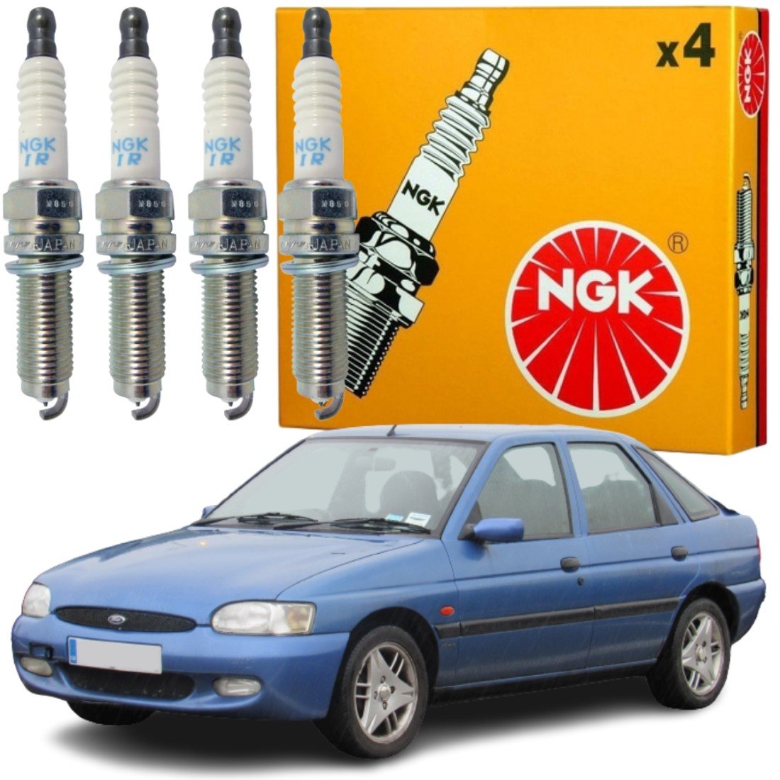 Jogo Vela Ignição original NGK Ford Motores 1.0 1.6 Zetec Rocan