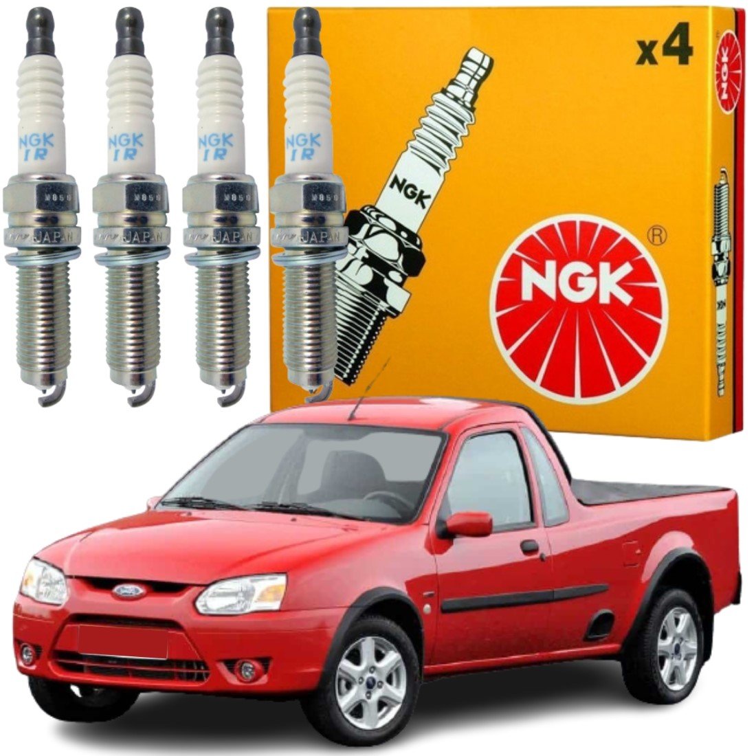 Jogo Vela Ignição original NGK Ford Motores 1.0 1.6 Zetec Rocan