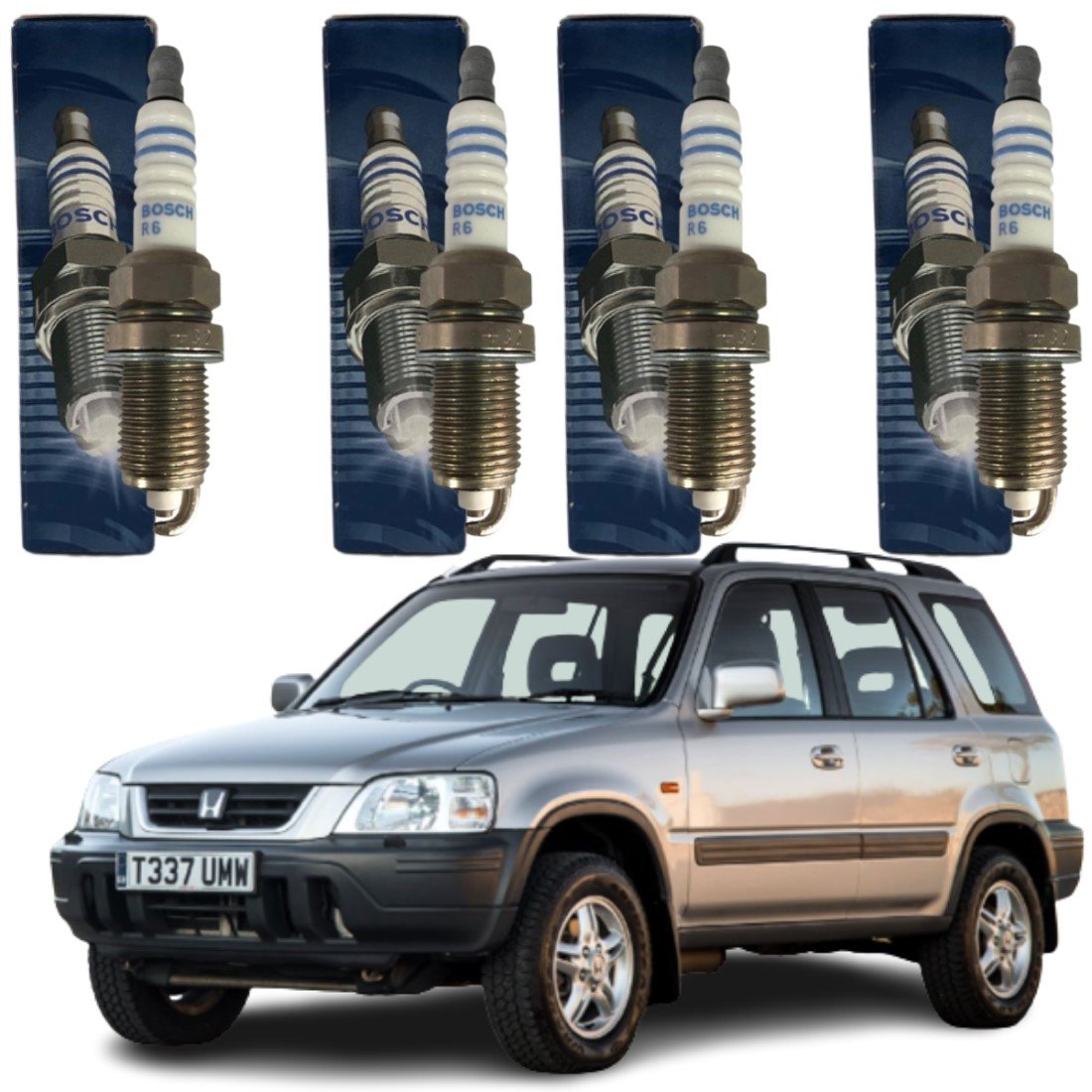 Jogo Vela Original Bosch Honda Civic Accord Cr-v Odyssey Civic Dx