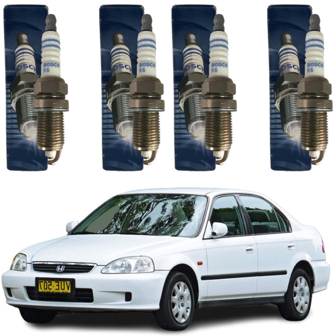 Jogo Vela Original Bosch Honda Civic Accord Cr-v Odyssey Civic Dx