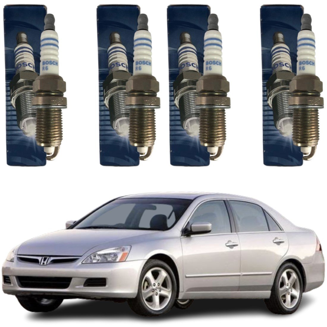 Jogo Vela Original Bosch Honda Civic Accord Cr-v Odyssey Civic Dx