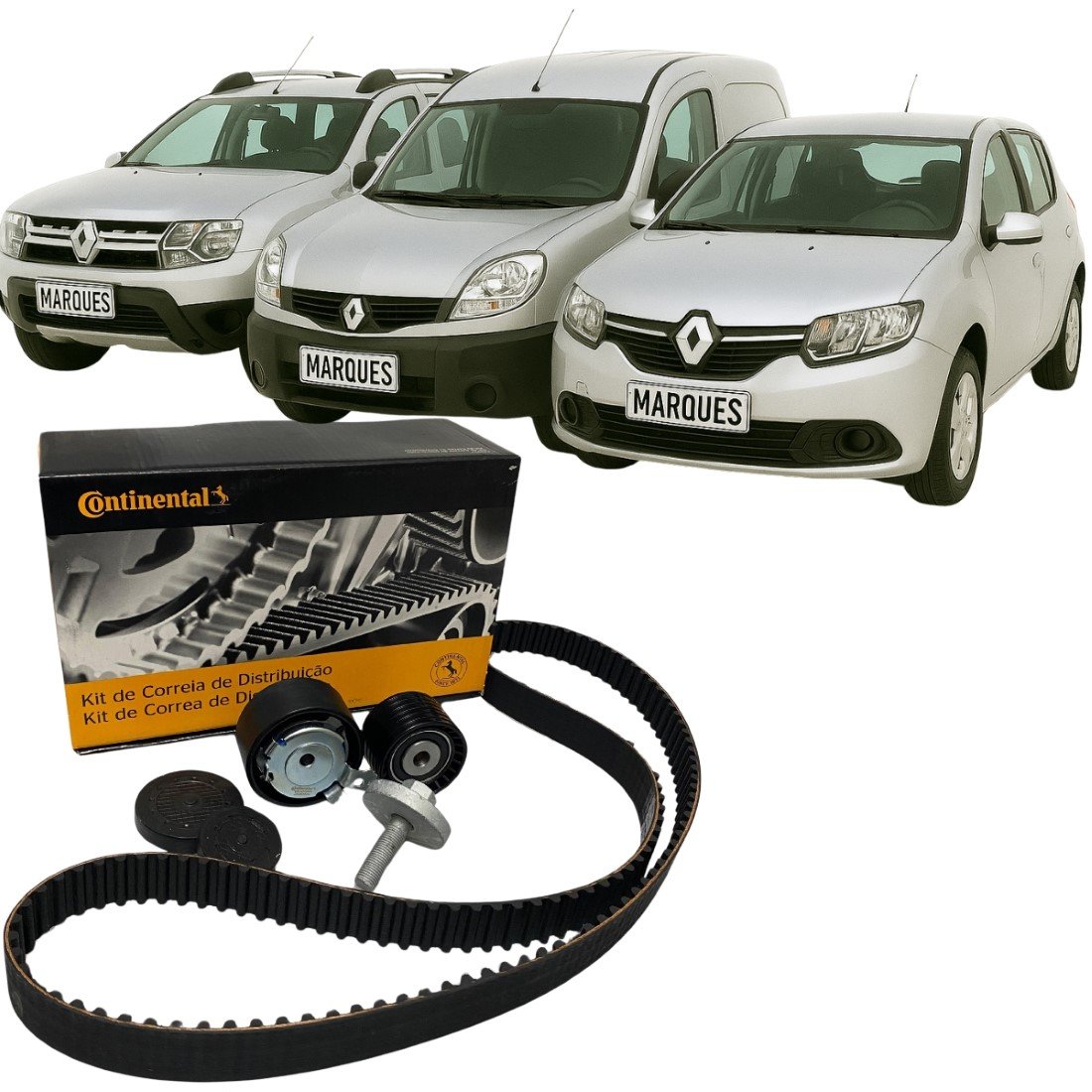 Kit Correia Dentada Original Contitech Para Livina Sandero