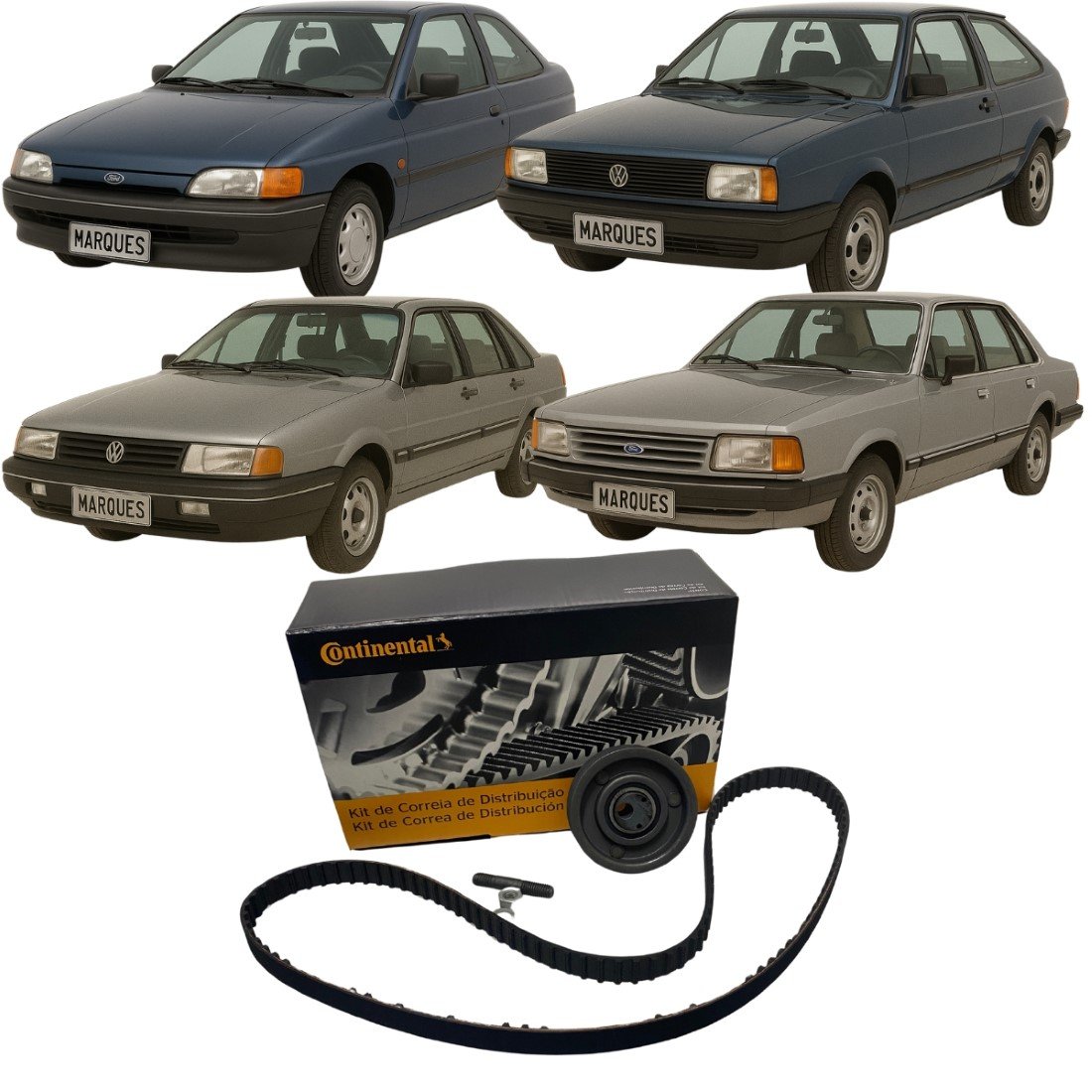 Kit Correia Dentada Original Contitech Para Parati Gol Pampa