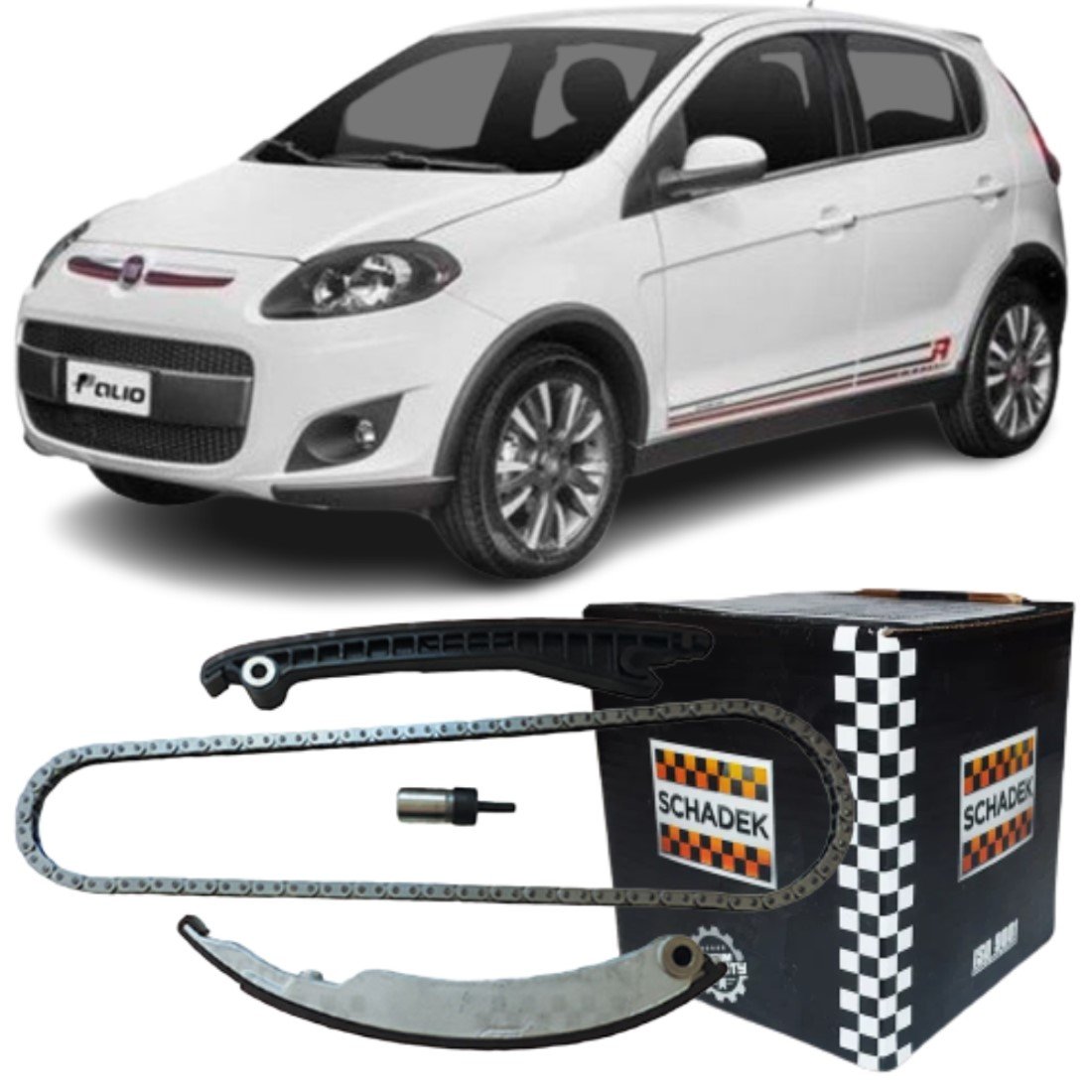 Kit Corrente Comando Distribuição Schadek Fiat 1.6/1.8 Etorq