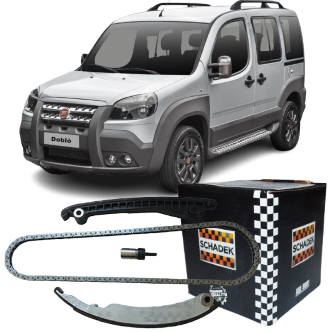 Kit Corrente Comando Distribuição Schadek Fiat 1.6/1.8 Etorq