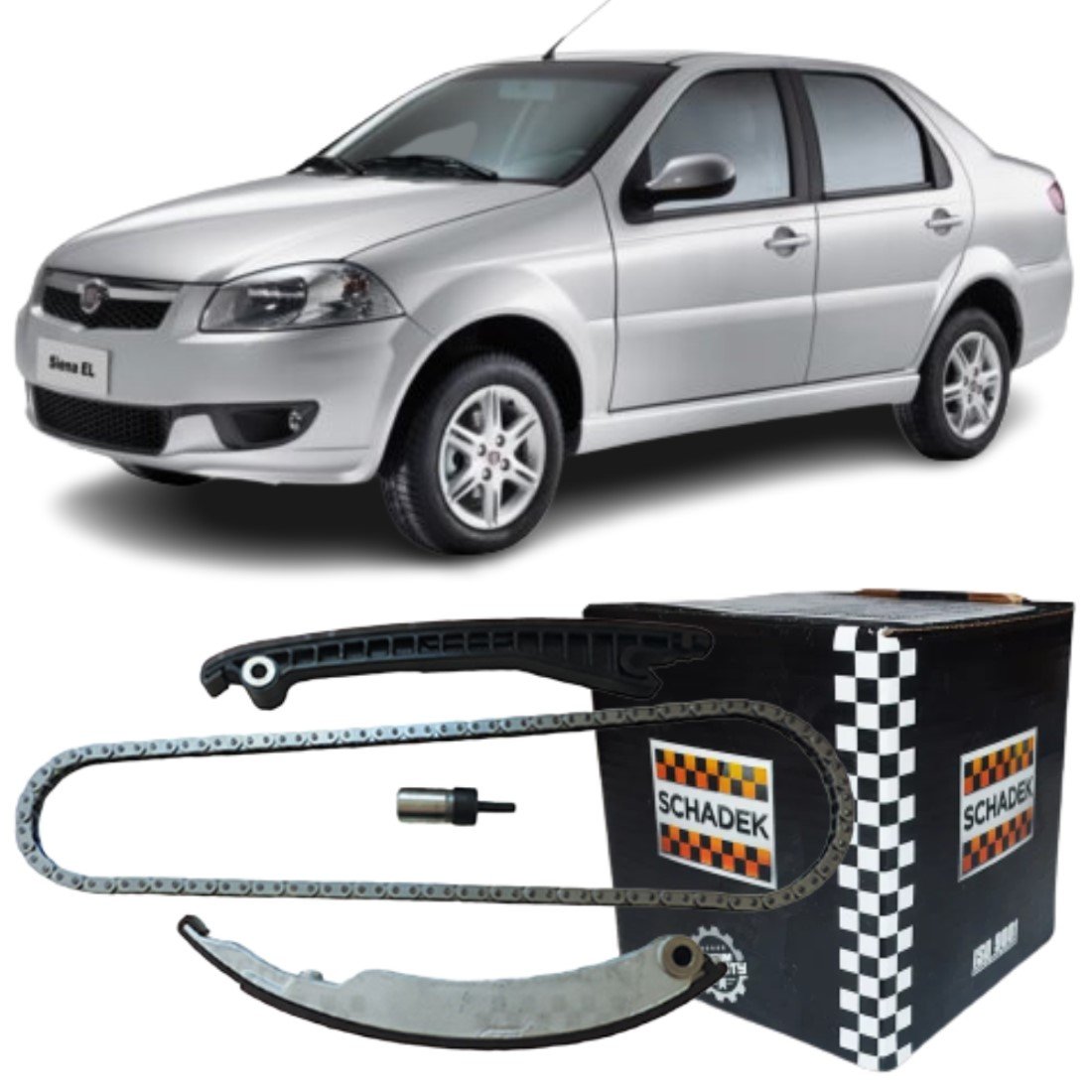 Kit Corrente Comando Distribuição Schadek Fiat 1.6/1.8 Etorq