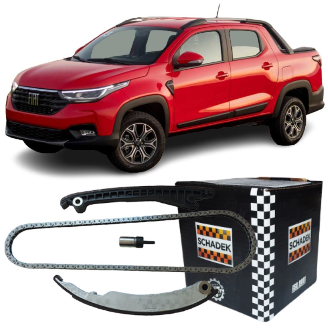 Kit Corrente Comando Distribuição Schadek Fiat 1.6/1.8 Etorq