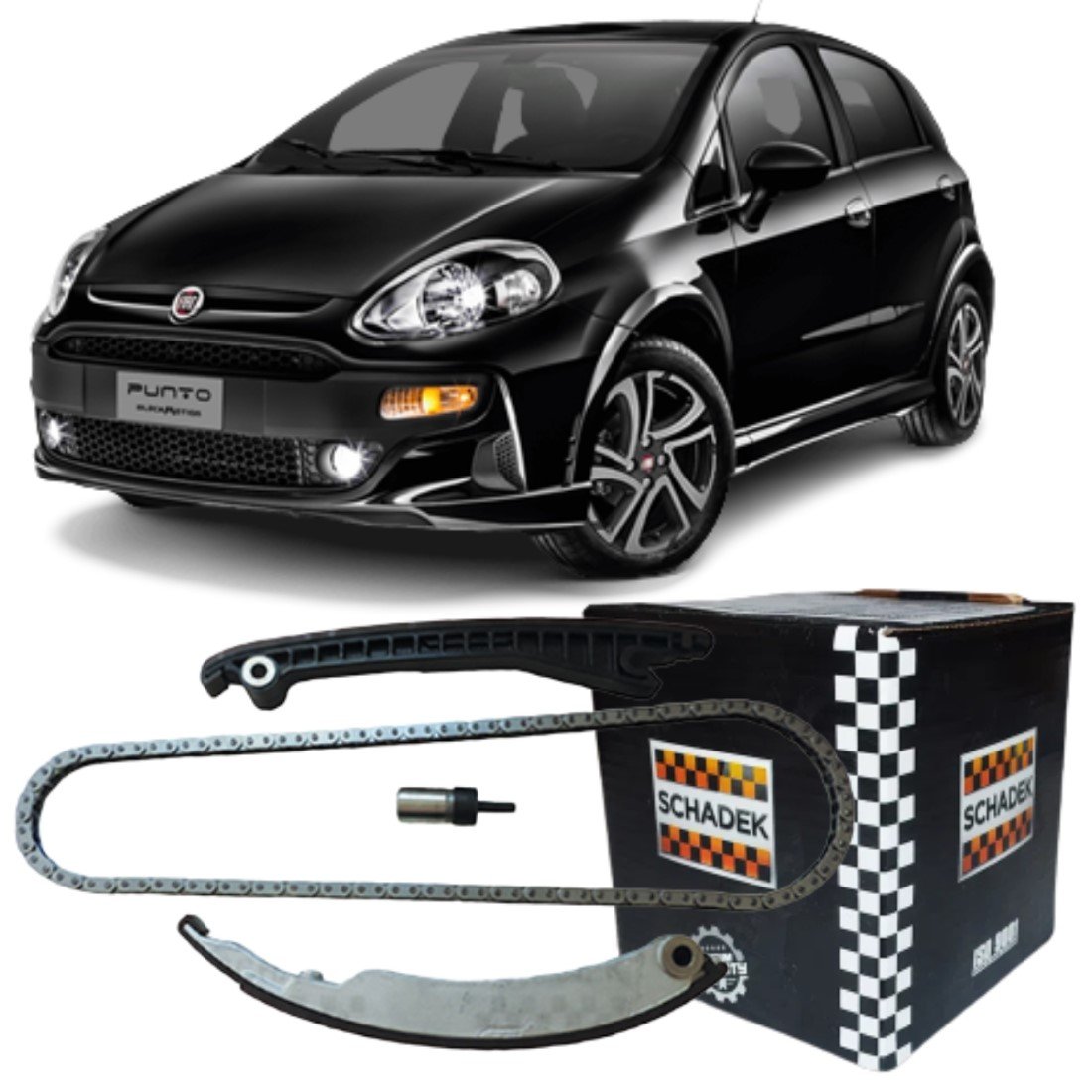 Kit Corrente Comando Distribuição Schadek Fiat 1.6/1.8 Etorq