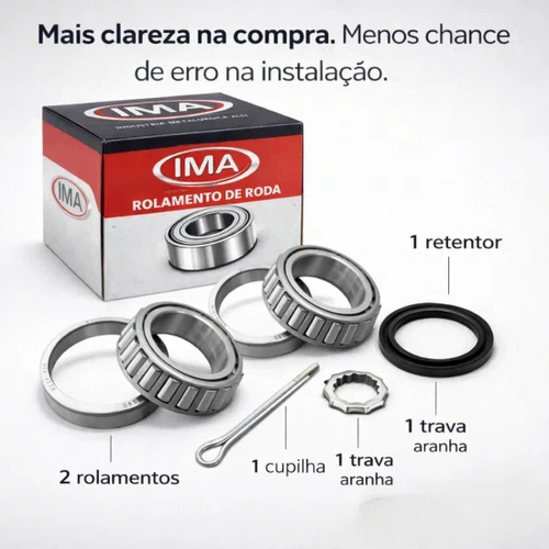 02 Kit Rolamento Traseiro Parati Saveiro Gol G1 G2 G3 G4