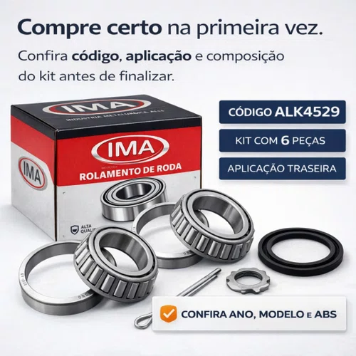 02 Kit Rolamento Traseiro Parati Saveiro Gol G1 G2 G3 G4
