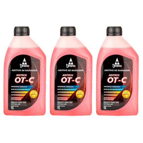 03 Aditivo Radiador Pronto Uso Ot-c Tirreno Fiat Gm Jeep Bmw