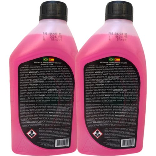 2l Aditivo Radiador Pronto Uso Rosa Global Original Tirreno