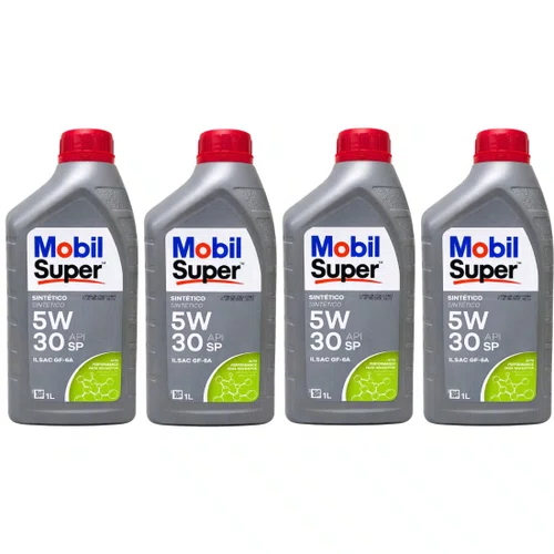4 Litros Oleo Lubrificante Mobil Super 5w30 Sintético Api Sp