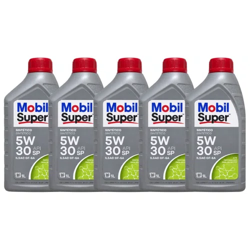 5 Litros Oleo Lubrificante Mobil Super 5w30 Sintético Api Sp