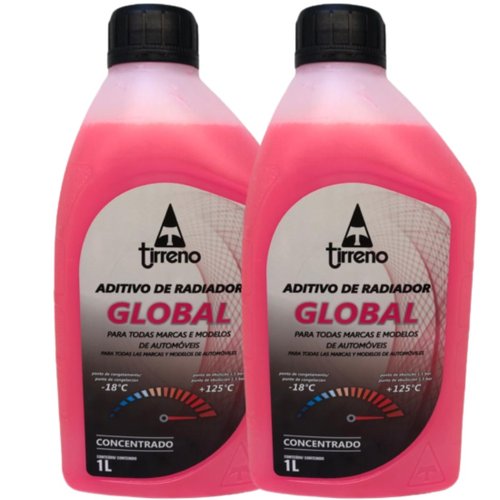 Aditivo Radiador Concentrado Rosa Global Original Tirreno 2l