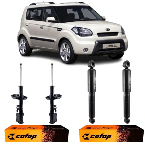 Amortecedor Dianteiro E Traseiro Cofap Para Kia Soul