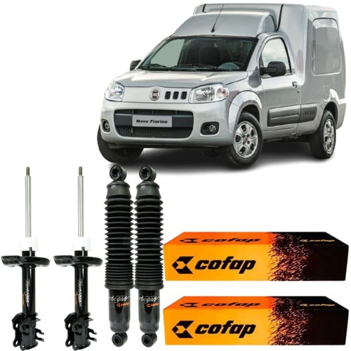 Amortecedor Dianteiro e Traseiro Cofap Fiat Fiorino 1.4 2013 a 2021