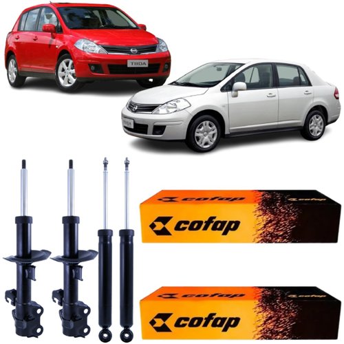 Amortecedor Dianteiro e Traseiro Cofap Nissan Tiida 1.8 2007 a 2013