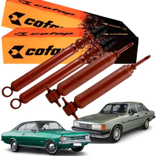 Par amortecedor traseiro e dianteiro Cofap Chevrolet Opala e Caravan 1968 a 1987