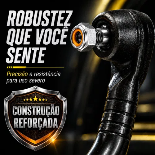 Barra De Direção Viemar Para Troller T4 4x4 2015 A 2020 Preto