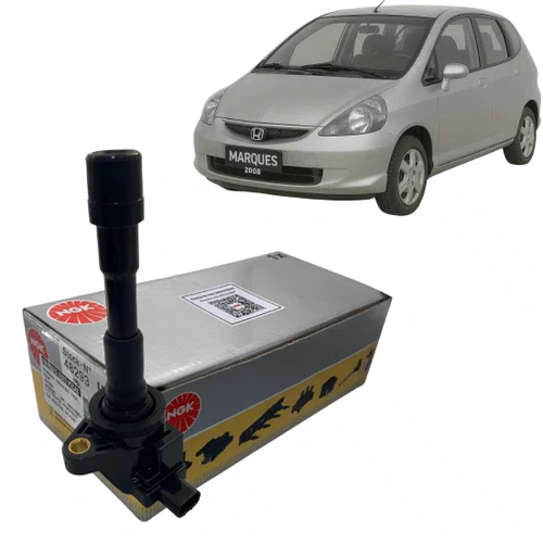 Bobina De Ignição Traseira Original Ngk Para Honda Fit 1.4