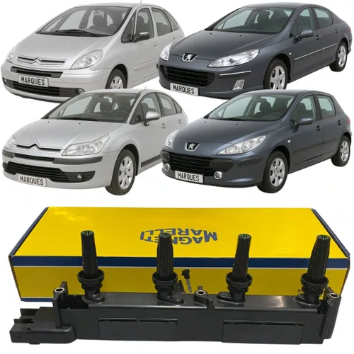 Bobina Ignição Magneti Marelli Para Citroen C4 E Peugeot 307