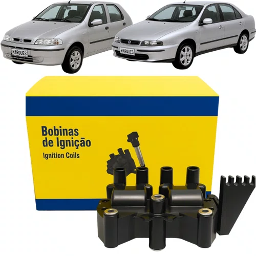 Bobina Ignição Magneti Marelli Para Fiat Marea Palio E Siena