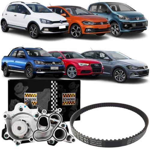Bomba De Agua Schadek + Correia Original Volkswagen Audi A1 A3 Vw Gol Golf Polo Virtus Up