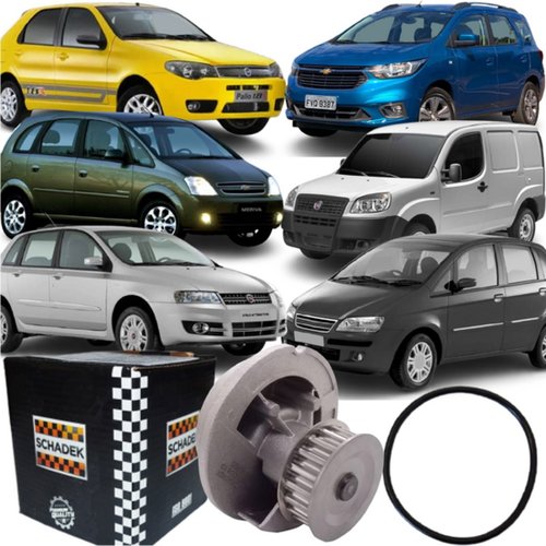 Bomba De Água Schadek Fiat Doblo Idea Palio Punto Siena Gm Cobalt Corsa Meriva Montana Spin