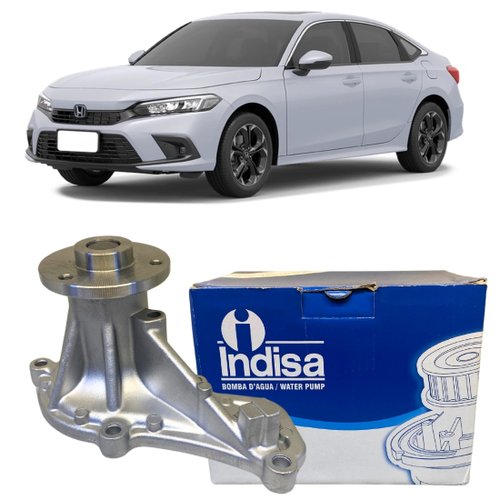 Bomba De Água Indisa Para Honda Civic 1.8 2006 A 2015