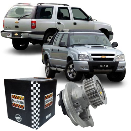 Bomba de Agua Schadek Motores Chevrolet 2.0 2.2 2.4 8v Polia com 25 Dentes