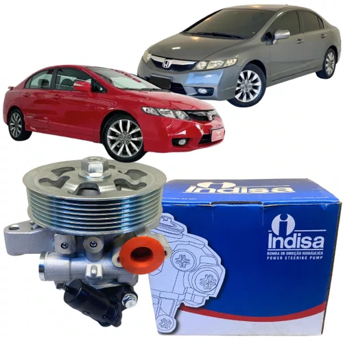 Bomba De Direção Hidráulica Indisa Para Honda Civic 1.8 2.0