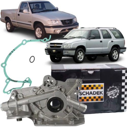 Bomba de óleo Schadek Chevrolet Astra Monza Vectra S10  8v com rosca de 8mm na fixação do cárter