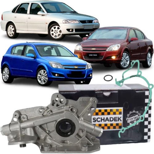 Bomba de óleo Schadek Chevrolet Astra Monza Vectra S10  8v com rosca de 8mm na fixação do cárter