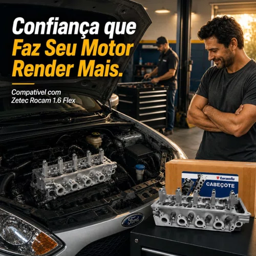 Cabeçote Fiesta Sedan 1.6 8v 2000 A 2014 Zetec Rocam Flex