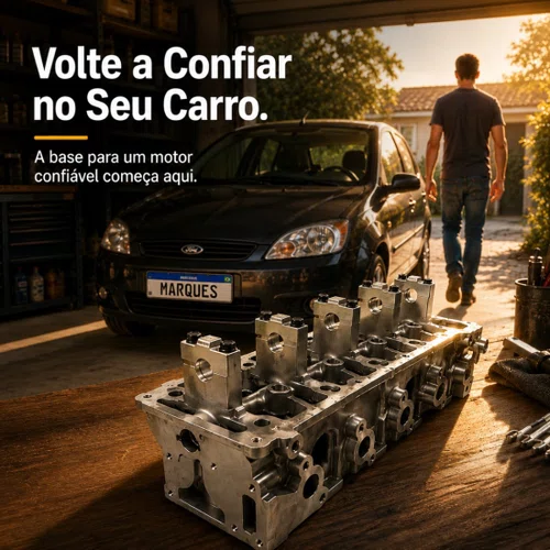 Cabeçote Ford Fiesta / Ka 1.0 8v Flex Zetec Rocam Novo Na Cx