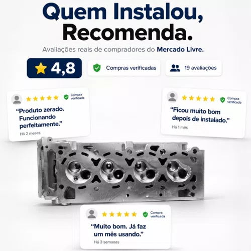 Cabeçote Ford Fiesta / Ka 1.0 8v Flex Zetec Rocam Novo Na Cx