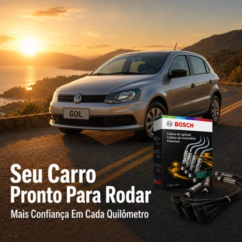 Cabo Para Vela Golf Polo Gol G4 G5 Fox 1.6 Original Bosch Preto
