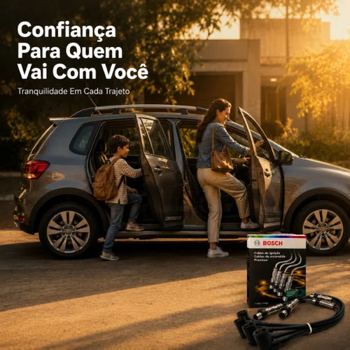 Cabo Para Vela Golf Polo Gol G4 G5 Fox 1.6 Original Bosch Preto