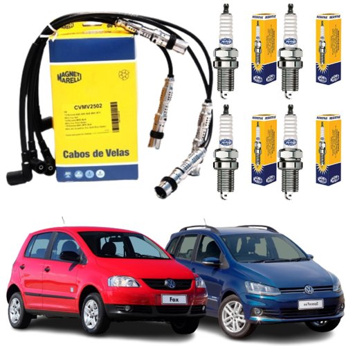Cabo + Vela Ignição Magneti Marelli Fox Gol Saveiro Golf