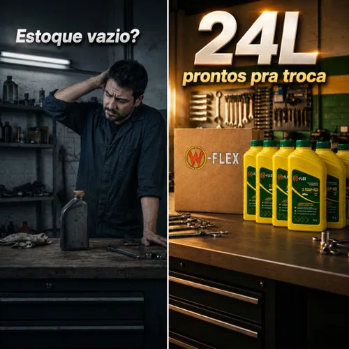 Caixa 24 Litros Óleo Motor 15w40 Semi Sintético W-flex