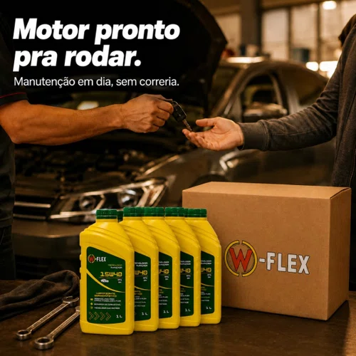 Caixa 24 Litros Óleo Motor 15w40 Semi Sintético W-flex