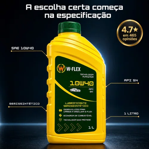 Caixa Oleo 24l 10w40 W-flex Semi Sintético Oleo Motor